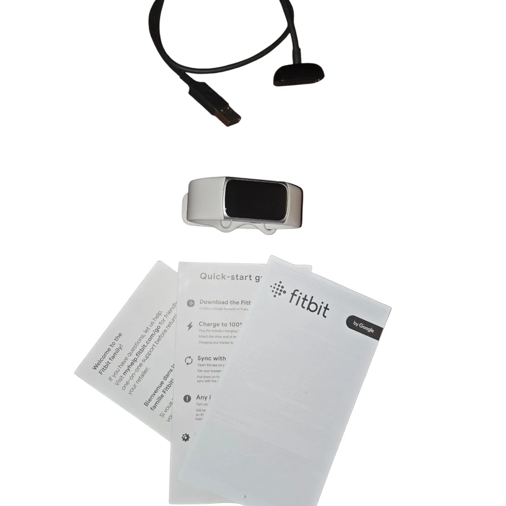Fitbit Charge 6 with Charger and Quick Start Guides - Porcelain